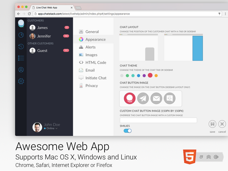 Live Help Web App - Chrome, Safari, Internet Explorer or Firefox