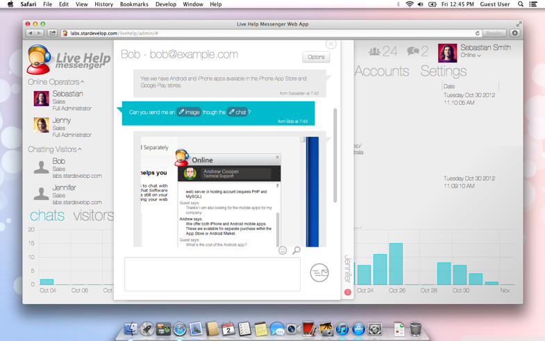 Live Help Web App - Mac OS X